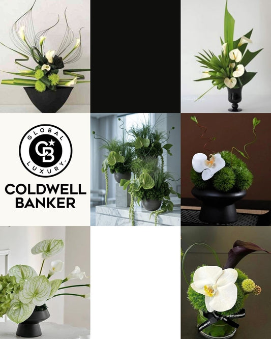 Floral arrangements for corporate event.